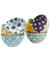 Certified International Easter Patterned Bowls, Set of 6