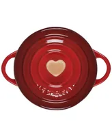Le Creuset Figural Heart Collection Stoneware Mini Round Cocotte