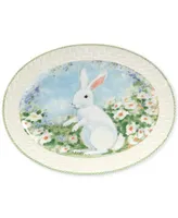 Certified International Easter Morning Oval Platter