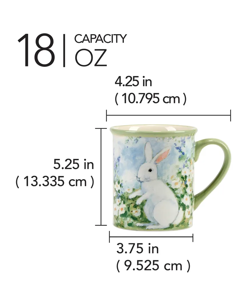 Certified International Easter Morning Mugs, Set of 4