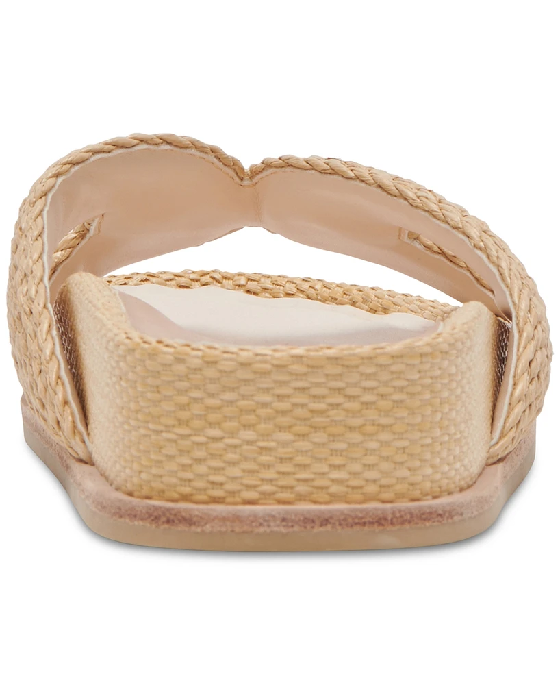 Dolce Vita Women's Selda Raffia Slide Footbed Sandals