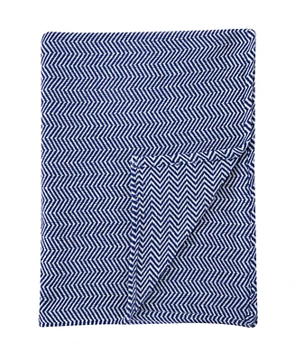 Melange Home Herringbone Cotton Blanket