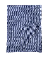 Melange Home Herringbone Cotton Blanket, King