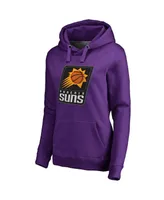 Women's Fanatics Devin Booker Purple Phoenix Suns Backer Name and Number Pullover Hoodie