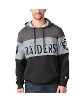 Men's Starter Black Las Vegas Raiders Extreme Pullover Hoodie