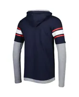 Men's New Era Navy England Patriots Long Sleeve Hoodie T-shirt