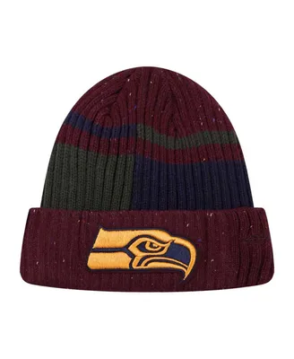 Men's Pro Standard Burgundy Seattle Seahawks Speckled Cuffed Knit Hat