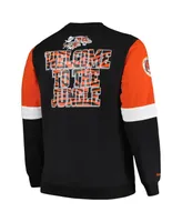 Men's Mitchell & Ness Black Cincinnati Bengals Big and Tall Fleece Pullover Sweatshirt