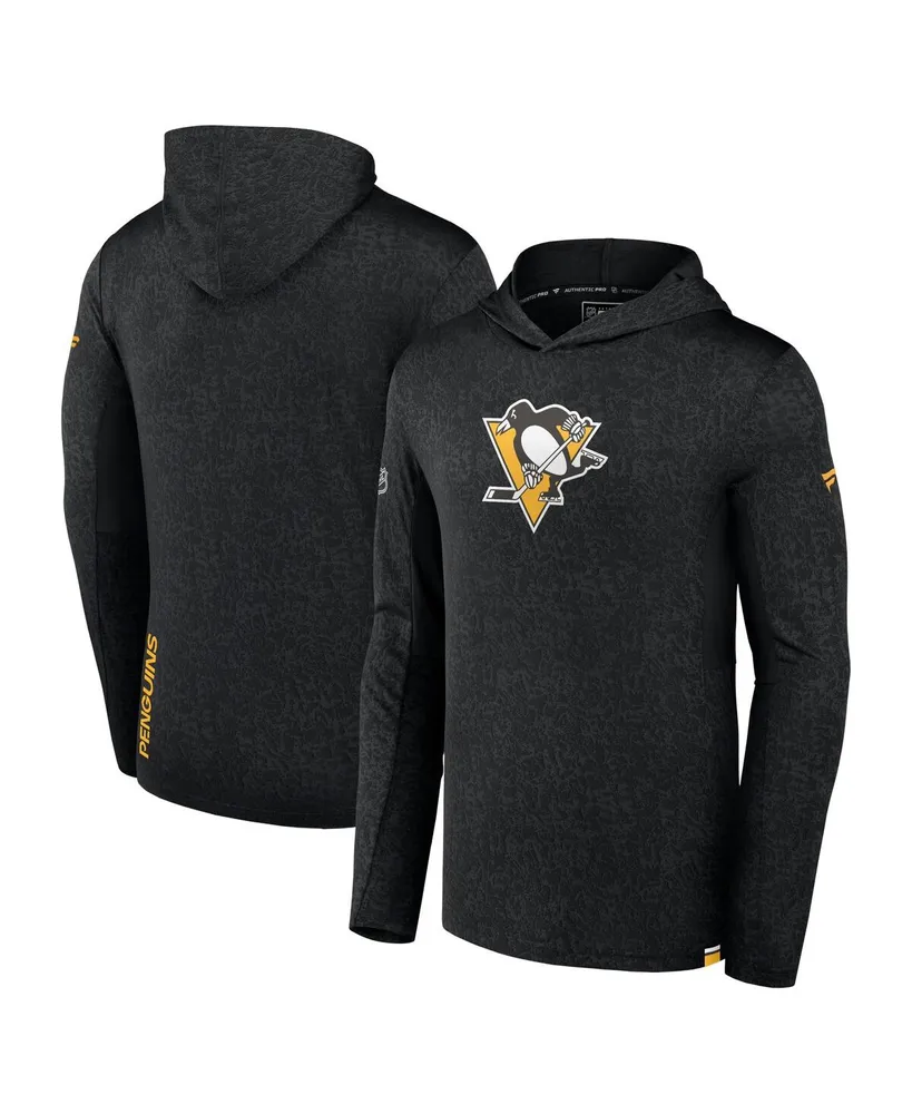 Men's Fanatics Black Pittsburgh Penguins Authentic Pro Lightweight Pullover Hoodie