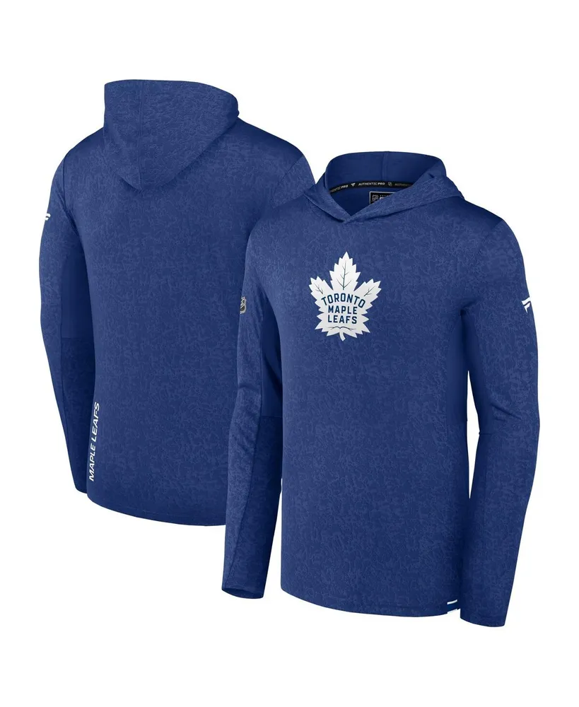 Men's Fanatics Blue Toronto Maple Leafs Authentic Pro Lightweight Pullover Hoodie