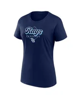 Women's Fanatics Light Blue, Navy Tampa Bay Rays T-shirt Combo Pack