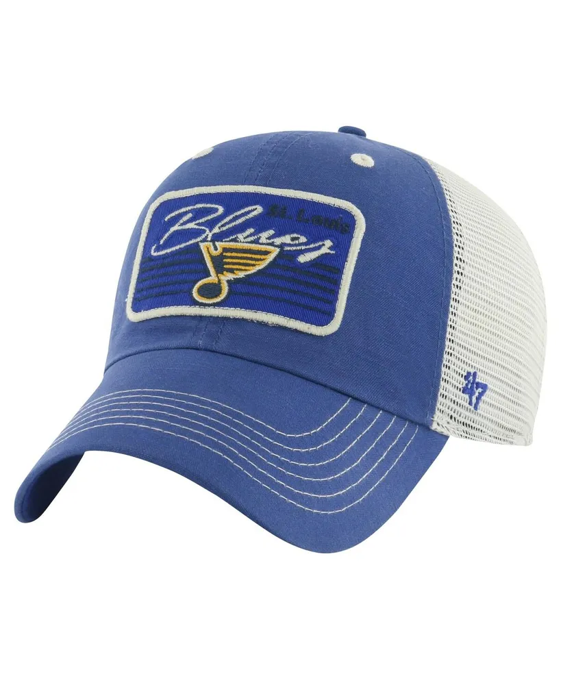 Men's '47 Brand Blue St. Louis Blues Five Point Patch Clean Up Adjustable Hat