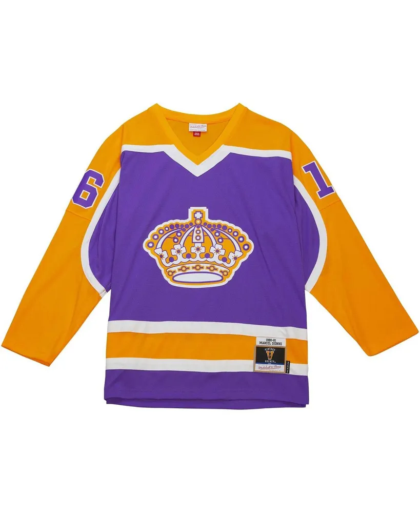 Men's Mitchell & Ness Marcel Dionne Purple Los Angeles Kings 1980/81 Blue Line Player Jersey