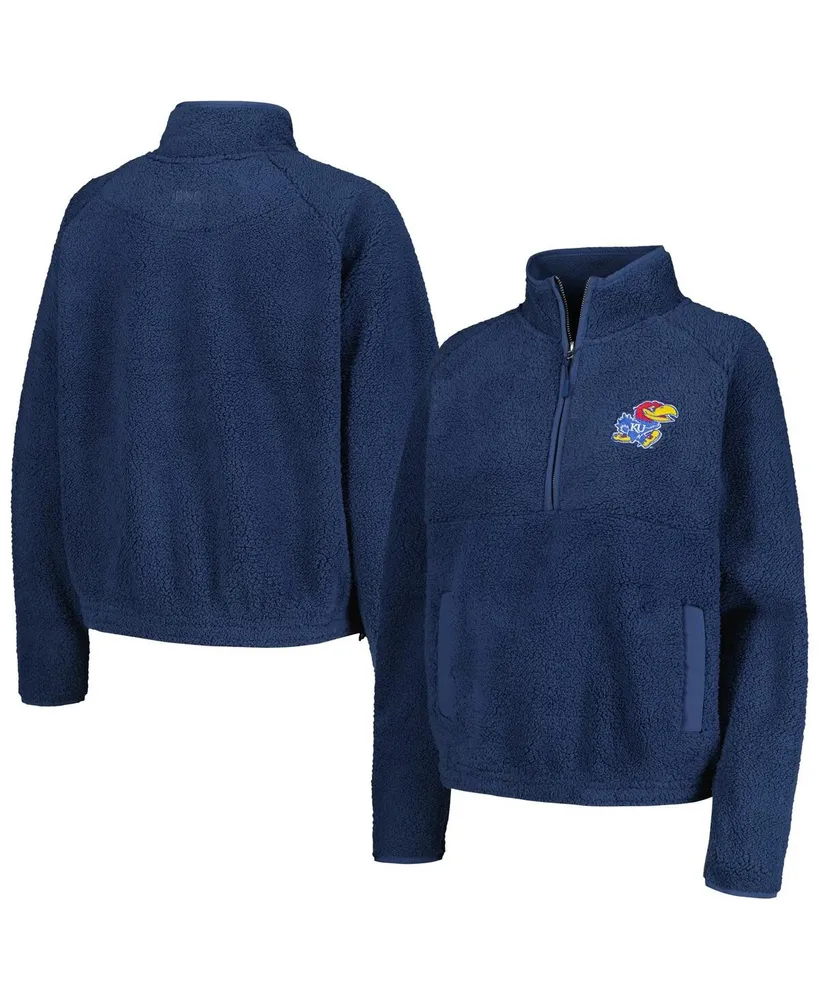 Women's Blue Kansas Jayhawks Everest Half-Zip Sweatshirt