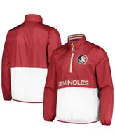 Men's G-iii Sports by Carl Banks Garnet Florida State Seminoles Cornerman Half-Zip Top