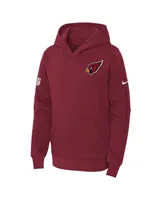 Big Boys Nike Cardinal Arizona Cardinals 2023 Sideline Club Fleece Pullover Hoodie