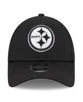 Youth Boys New Era Black Pittsburgh Steelers Main B-Dub 9FORTY Adjustable Hat