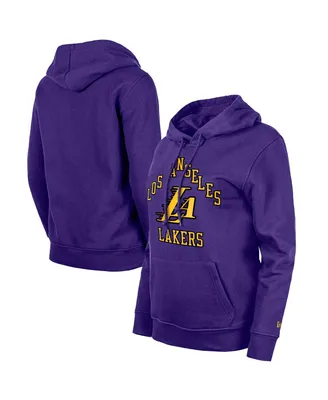 Women's New Era Purple Los Angeles Lakers 2023/24 City Edition Pullover Hoodie