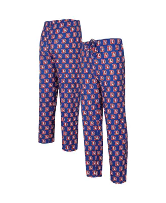 Men's Concepts Sport Royal Denver Broncos Gauge Throwback Allover Print Knit Pants