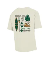 Men's Comfortwash Cream Michigan State Spartans Camping Trip T-shirt