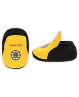 Infant Boys and Girls Mitchell & Ness Gold, Black Boston Bruins Big Score 3-Pack Bodysuit, Bib and Bootie Set