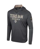 Men's Colosseum Charcoal Texas A&M Aggies Oht Military-Inspired Appreciation Long Sleeve Hoodie T-shirt