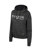 Women's Colosseum Charcoal Purdue Boilermakers Catherine Speckle Pullover Hoodie