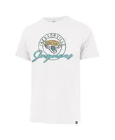 Men's '47 Brand White Distressed Jacksonville Jaguars Ring Tone Franklin T-shirt