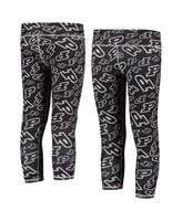 Big Girls ZooZatz Black, Gold Purdue Boilermakers Stacked Mascot Leggings