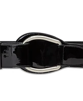 Lauren Ralph Lauren Women's Patent Leather Wide D-Ring Belt