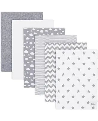 Comfy Cubs Cotton Burp Cloths, Pack of 6