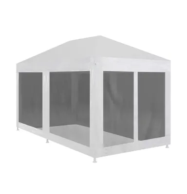 Party Tent with 6 Mesh Sidewalls 19.7' x 9.8'