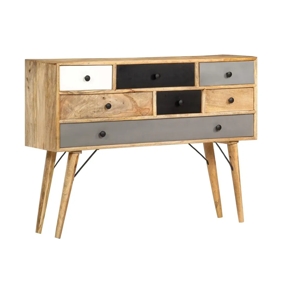 Sideboard 43.3"x11.8"x32.3" Solid Mango Wood