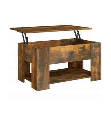 Coffee Table Smoked Oak 31.1"x19.3"x16.1" Engineered Wood