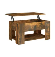 Coffee Table Smoked Oak 31.1"x19.3"x16.1" Engineered Wood