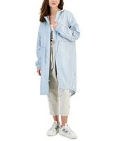 Rains Women's String Hooded Drawstring-Waist Parka