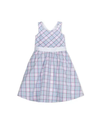 Hope & Henry Girls' Sleeveless Special Occasion Party Dress with Cross Back Detail, Kids