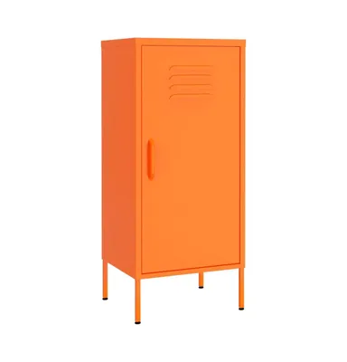Storage Cabinet Orange 16.7"x13.8"x40" Steel