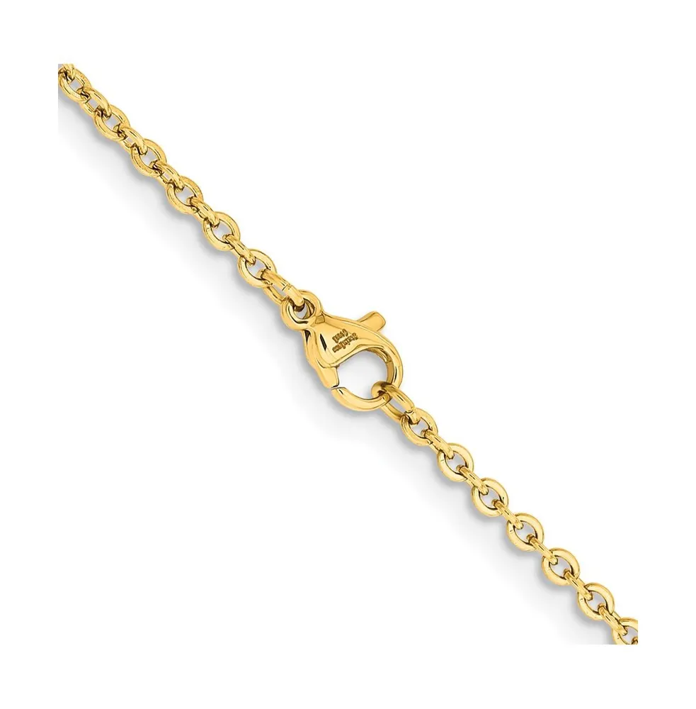 Chisel Black Ip-plated 2.3mm Cable Chain Necklace
