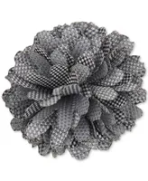 Con.Struct Men's Ceremony Satin Checkerboard Flower Lapel Pin, Created for Macy's