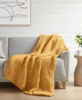 Madison Park Chunky-Knit Handmade Throw, 50" x 60"