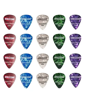 5 Core Guitar Picks 20 Pcs | Guitar Pick for Bass, Electric, Acoustic| Extra Heavy Gauge Durable Premium Celluloid Guitar Picks 1.2mm