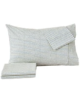 Premium Comforts Striped Wrinkle Resistant Microfiber 4-Pc. Sheet Set, Queen - Stripe