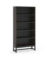 Tribe signs Tall Bookcase and Bookshelf, 70.8" Large Bookcases Organizer with 5-Tier Storage Shelves for Living Room, Bedroom, Office