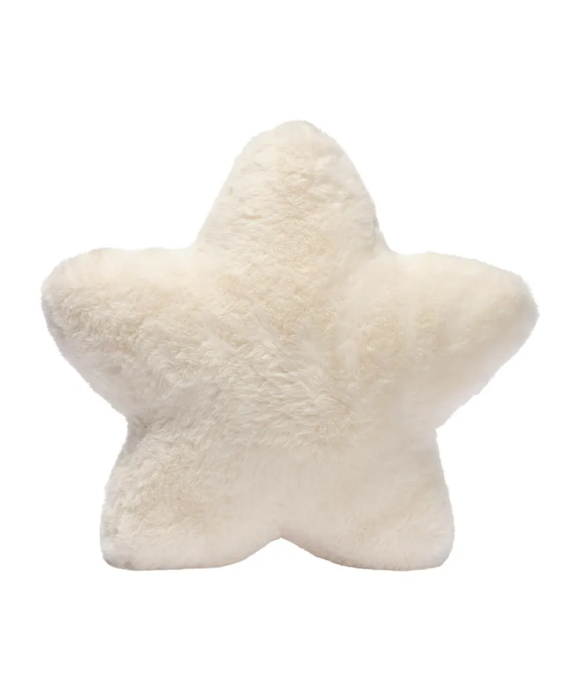 Lambs & Ivy Star Pillow Plush - Ultra Soft Creamy White