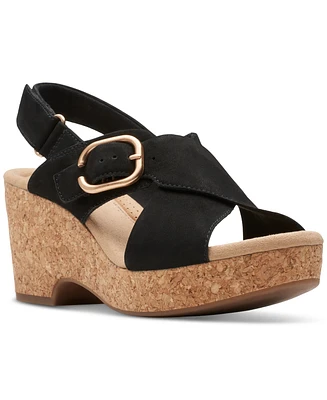 Clarks Women's Giselle Dove Wedge Sandals