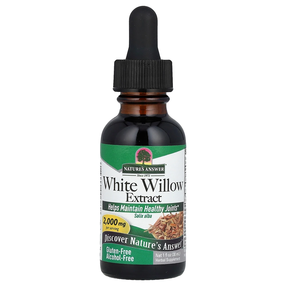 Nature's Answer White Willow Extract Alcohol-Free 2 000 mg - 1 fl oz (30 ml) - Assorted Pre