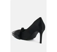 Women Odette Diamante Embellished Bow Stiletto Pumps
