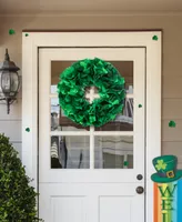 Glitzhome 19.25" D St. Patrick's Felt Wreath