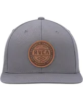 Men's Rvca Gray Standard Issue Snapback Hat